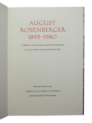 August Rosenberger 1893-1980