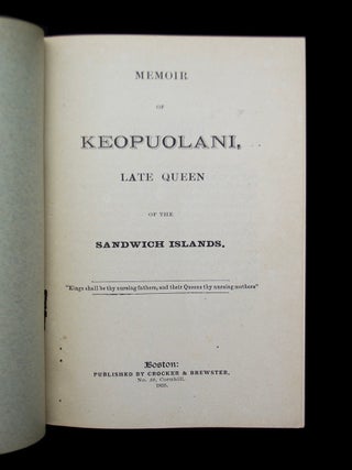 Memoir of Keopuolani