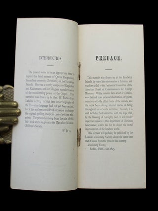 Memoir of Keopuolani