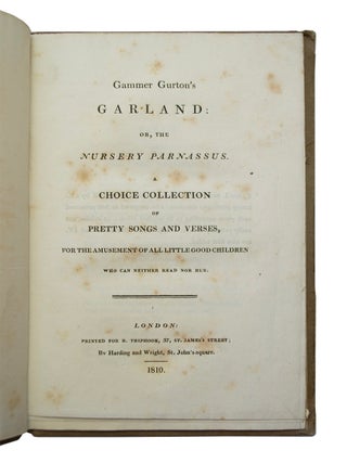 Gammer Gurton's Garland: or, The Nursery Parnassus