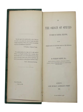 On the Origin of Species by Means of Natural Selection