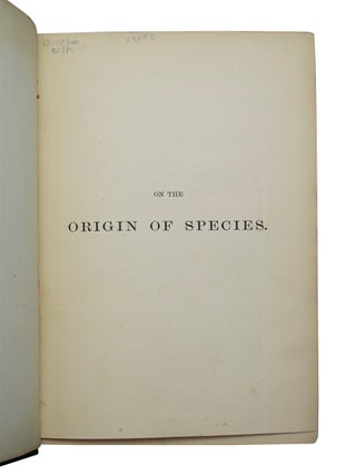 On the Origin of Species by Means of Natural Selection