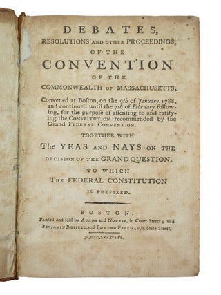 Debates, Resolutions and other Proceedings, of the Convention