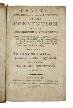 Debates, Resolutions and other Proceedings, of the Convention