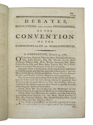 Debates, Resolutions and other Proceedings, of the Convention