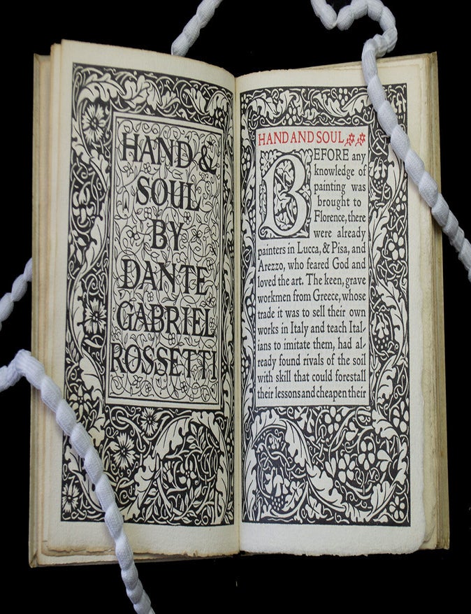 Item #69695 Hand and Soul. Dante Gabriel ROSSETTI.