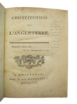 Constitution de L'Angleterre