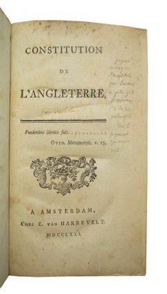 Constitution de L'Angleterre