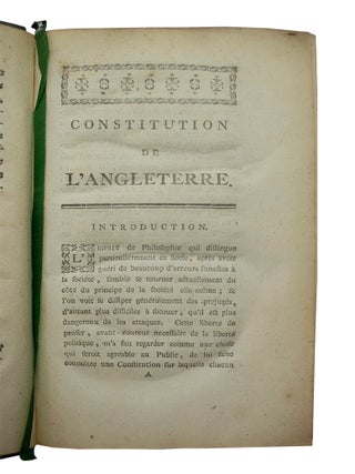 Constitution de L'Angleterre